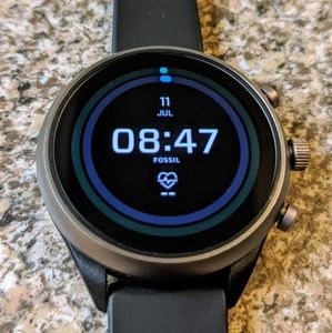 Fossil Sport Smartwatch - 41mm Black Silicone